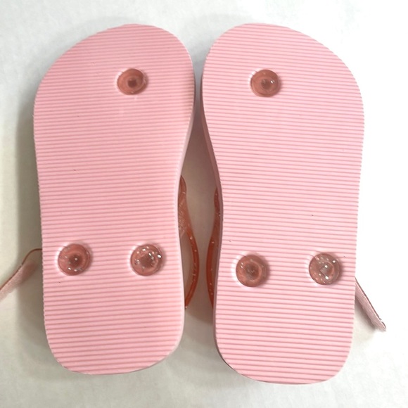 Gap Baby Adjustable Pink Thong Sandals, Size 9T-10T - Picture 5 of 6